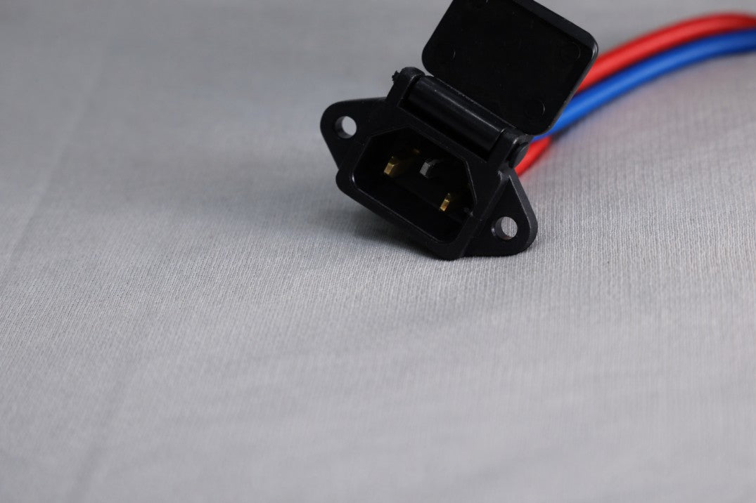 3 Pin Spring Charging Socket with Wire - Value for Money (VFM) Quality