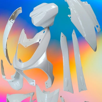 Okinawa R30 / Ampere REO Model- Abs parts - WHITE Color