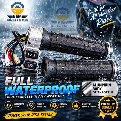 123 P / 123 R - Full Waterproof Throttle - Aluminum Body