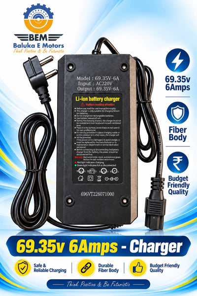 60v 6Amps - 69.35v Cut Off - FIBER Body with DIGITAL DISPLAY
